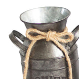 Maxbell Milk Can Vase Flower Bucket Pot Galvanized Iron Farmhouse Patio Garden Decor