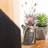 Maxbell Milk Can Vase Flower Bucket Pot Galvanized Iron Farmhouse Patio Garden Decor