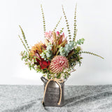 Maxbell Milk Can Vase Flower Bucket Pot Galvanized Iron Farmhouse Patio Garden Decor