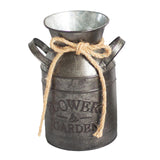 Maxbell Milk Can Vase Flower Bucket Pot Galvanized Iron Farmhouse Patio Garden Decor