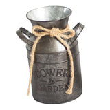 Maxbell Milk Can Vase Flower Bucket Pot Galvanized Iron Farmhouse Patio Garden Decor