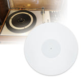 Maxbell 12" Acrylic Turntable Mat Turntable Platter Mat for Vinyl Record Players white