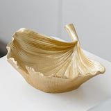 Maxbell Jewelry Dish Ginkgo Biloba Leaf Shaped Small for Birthday Wedding Christmas