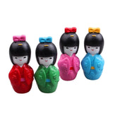 Maxbell 4x Handcrafted Japanese Doll Resin Statue Tabletop Decoration Exquisite