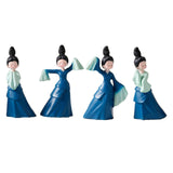 Maxbell Dancer Figurine Resin Statue Art Sculpture for Desktop Bedroom Bookshelf 2x Large 2x Small
