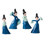 Maxbell Dancer Figurine Resin Statue Art Sculpture for Desktop Bedroom Bookshelf 2x Large 2x Small