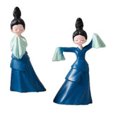 Maxbell Dancer Figurine Resin Statue Art Sculpture for Desktop Bedroom Bookshelf 2x Large 2x Small