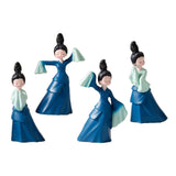 Maxbell Dancer Figurine Resin Statue Art Sculpture for Desktop Bedroom Bookshelf 2x Large 2x Small