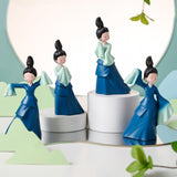 Maxbell Dancer Figurine Resin Statue Art Sculpture for Desktop Bedroom Bookshelf 2x Large 2x Small