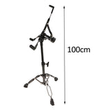 Maxbell Drum Stand Alloy Accessories Height Adjustable Double Braced Percussion 22mm Black