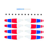 Maxbell 8 Pieces Drone Propellers Replacement Blades for Mini 3Pro Red Blue White