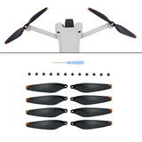 Maxbell 8Pcs Propellers Props Blades Replacement for Mini 3Pro  Black Orange Edge