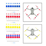 Maxbell 8 Pieces Drone Propellers Replacement Blades for Mini 3Pro Blue White