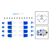 Maxbell 8 Pieces Drone Propellers Replacement Blades for Mini 3Pro Blue White
