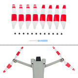 Maxbell 8 Pieces Drone Propellers Replacement Blades for Mini 3Pro Red White
