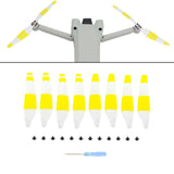Maxbell 8 Pieces Drone Propellers Replacement Blades for Mini 3Pro Yellow White