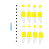 Maxbell 8 Pieces Drone Propellers Replacement Blades for Mini 3Pro Yellow White