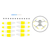 Maxbell 8 Pieces Drone Propellers Replacement Blades for Mini 3Pro Yellow White