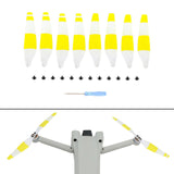 Maxbell 8 Pieces Drone Propellers Replacement Blades for Mini 3Pro Yellow White