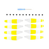 Maxbell 8 Pieces Drone Propellers Replacement Blades for Mini 3Pro Yellow White
