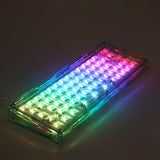 Maxbell 64 Keys Wired Mechanical Keyboard DIY Kit Hot Swap Switch RGB Clear Green
