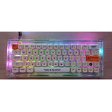 Maxbell 64 Keys Wired Mechanical Keyboard DIY Kit Hot Swap Switch RGB Clear Green
