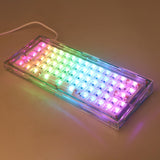 Maxbell 64 Keys Wired Mechanical Keyboard DIY Kit Hot Swap Switch RGB Clear Green