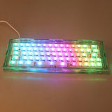 Maxbell 64 Keys Wired Mechanical Keyboard DIY Kit Hot Swap Switch RGB Clear Green