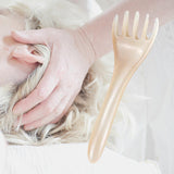 Maxbell Massage Comb Head Massager Comb Wide Tooth Hair Comb for Women Men Beige