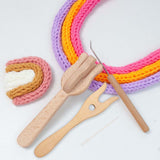 Maxbell Knitting Fork Braiding Tool DIY Wooden Gift Accessories for Cordmaking
