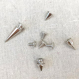 Maxbell 80 Pieces Zinc Alloy Cone Spikes Punk Rivets Stud Screw for Bag Craft Jacket