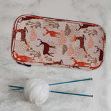 Maxbell Crochet Hook Case Organiser (Empty) Knitting Needle Storage Bag Zip deer
