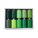 Maxbell Sewing Threads Kit Polyester 1000 Yards Per Spool All Purpose Green