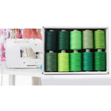 Maxbell Sewing Threads Kit Polyester 1000 Yards Per Spool All Purpose Green
