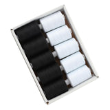 Maxbell Sewing Threads Kit Polyester 1000 Yards Per Spool All Purpose Black White