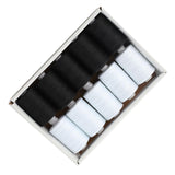 Maxbell Sewing Threads Kit Polyester 1000 Yards Per Spool All Purpose Black White