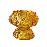 Maxbell Lotus Tealight Candle Stand for Parlor Romantic Candle Dinners Wedding Yellow