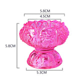 Maxbell Lotus Tealight Candle Stand for Parlor Romantic Candle Dinners Wedding Pink