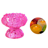 Maxbell Lotus Tealight Candle Stand for Parlor Romantic Candle Dinners Wedding Pink