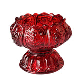 Maxbell Lotus Tealight Candle Stand for Parlor Romantic Candle Dinners Wedding Red