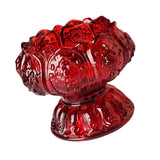 Maxbell Lotus Tealight Candle Stand for Parlor Romantic Candle Dinners Wedding Red