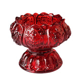 Maxbell Lotus Tealight Candle Stand for Parlor Romantic Candle Dinners Wedding Red