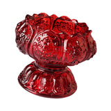 Maxbell Lotus Tealight Candle Stand for Parlor Romantic Candle Dinners Wedding Red