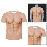 Maxbell 3D Print Patterned Men's Muscle T Shirt Round Neck Short Sleeve Halloween Style 2