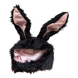 Maxbell Rabbit Ears Hat Headwear Headdress for Easter Photo Prop Party Cosplay Black