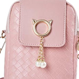 Maxbell Mini Crossbody Phone Bag Ladies Handbag Shoulder Bag Wallet Coin Purse Pink