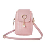 Maxbell Mini Crossbody Phone Bag Ladies Handbag Shoulder Bag Wallet Coin Purse Pink