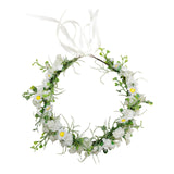 Maxbell Floral Crown Flower Headband Head Wreath for Party Festival Gypsophila