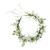 Maxbell Floral Crown Flower Headband Head Wreath for Party Festival Gypsophila