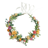 Maxbell Floral Crown Flower Headband Head Wreath for Party Festival Daisy Rose